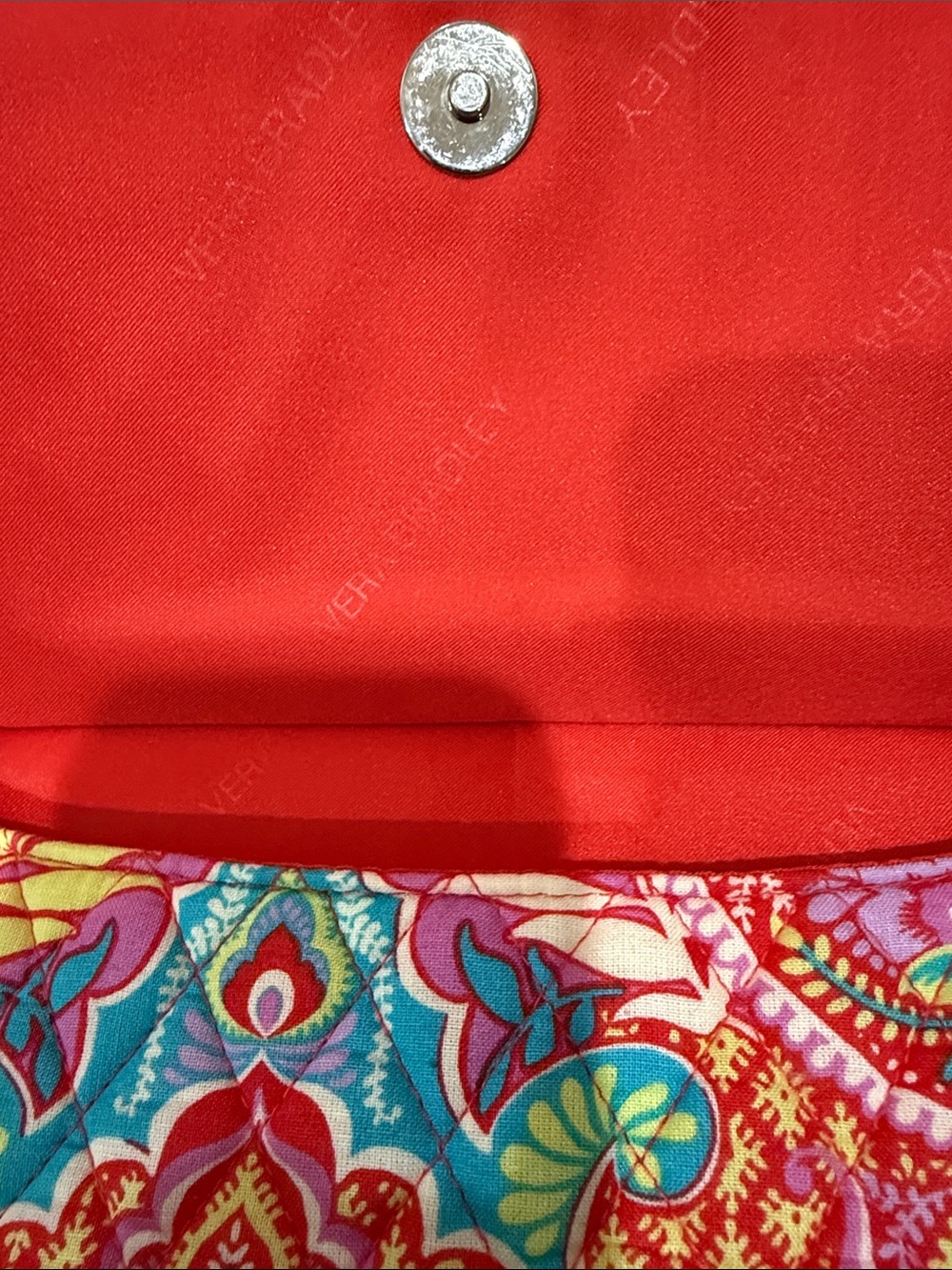 Vera Bradley Quilted Crossbody Bag "Paisley in Paradise" Pattern - Picture 6 of 10